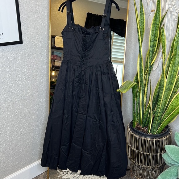 HOUSE OF CB 'Tatiana' Black Midi Sundress NWOT - Picture 9 of 11